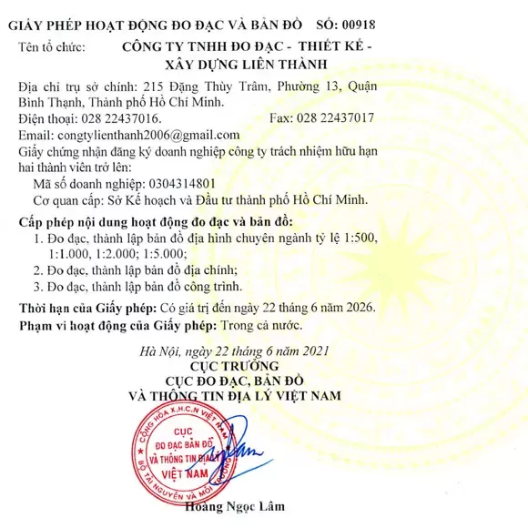 ĐO ĐẠC LIÊN THÀNH